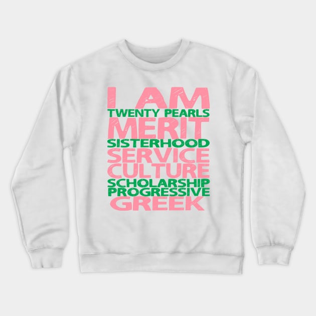 I Am Twenty Pearls Crewneck Sweatshirt by Pretty Phoxie LLC